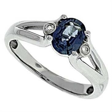 Prima Diamond And Sapphire Ring