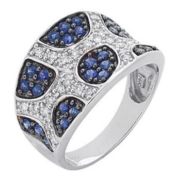 Prima Diamond And Sapphire Ring