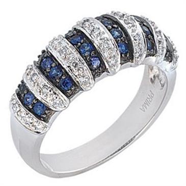 Prima Diamond And Sapphire Ring