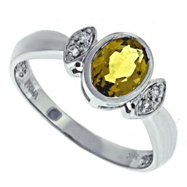 Prima Diamond And Whiskey Quartz Ring