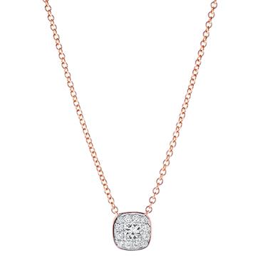 Prima Diamond Cluster Pendant With Chain