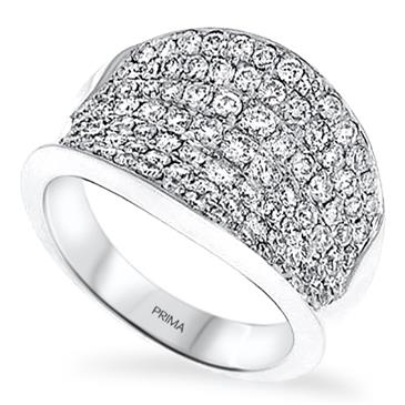 Prima Diamond Concaved Ring