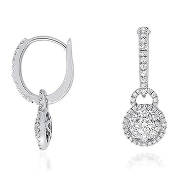 Prima Diamond Dangle Earrings