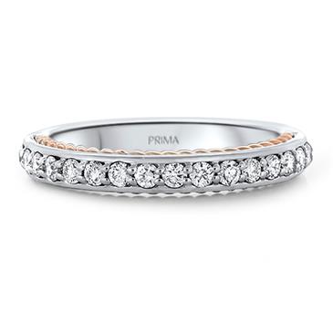 Prima Diamond Engagement Band With Rope Desing