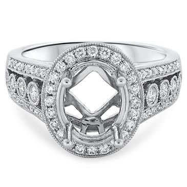 Prima Diamond Engagement Ring (10x8 Oval Center)