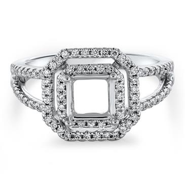 Prima Diamond Engagement Ring (5.5MM Princess Cut)