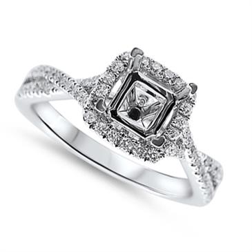 Prima Diamond Engagement Ring (5.5mm V Tip P/C Head)