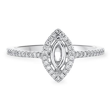 Prima Diamond Engagement Ring (7x3 Marquise Center)