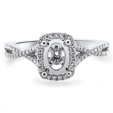 Prima Diamond Engagement Ring (7x5mm Center)