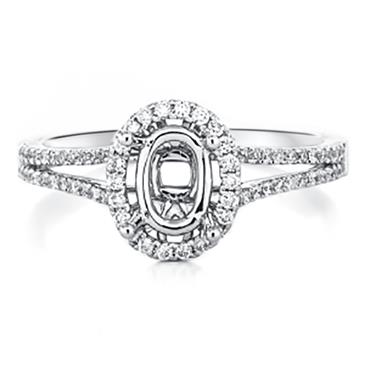 Prima Diamond Engagement Ring (7x5mm Center)