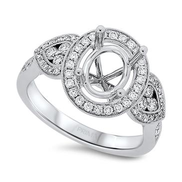 Prima Diamond Engagement Ring (7x9mm Center)