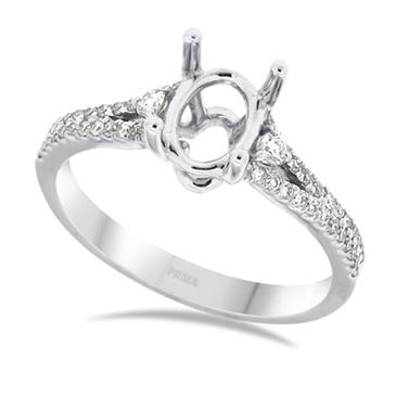 Prima Diamond Engagement Ring (8x6mm Oval Center)