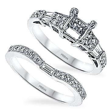 Prima Diamond Engagement Ring Set