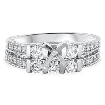 Prima Diamond Engagement Ring Set