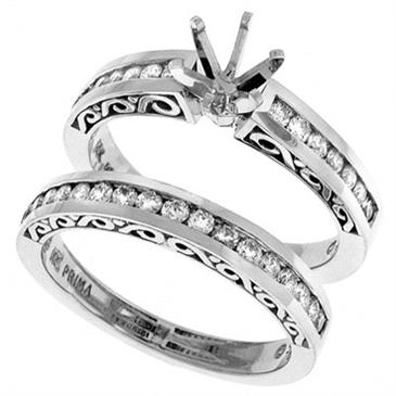 Prima Diamond Engagement Ring Set