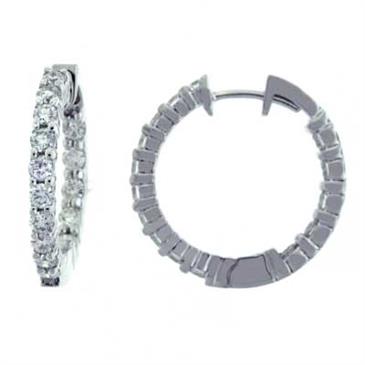 Prima Diamond Hoop Earrings