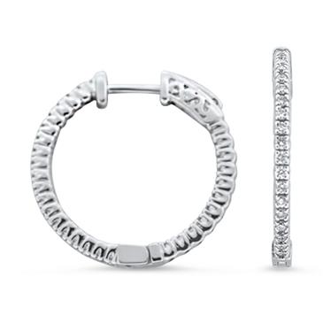 Prima Diamond Hoop Earrings