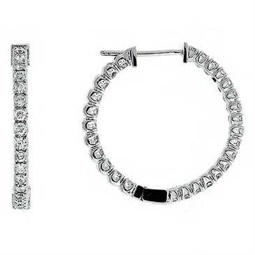 Prima Diamond Hoop Earrings