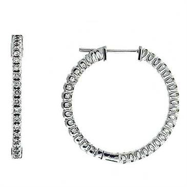 Prima Diamond Hoop Earrings