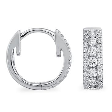 Prima Diamond Hoop Earrings