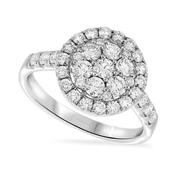 Prima Diamond Large Round Cluster Ring