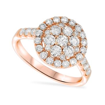 Prima Diamond Large Round Cluster Ring