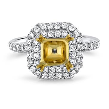 Prima Diamond P/C Double Halo Eng Ring