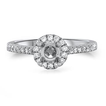 Prima Diamond Round Halo Eng Ring