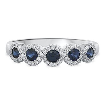 Prima Diamond & Sapphire Band