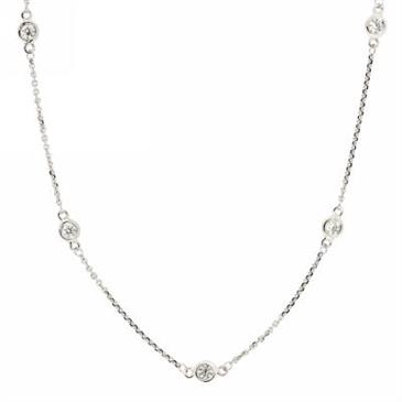 Prima Diamond Station Necklace