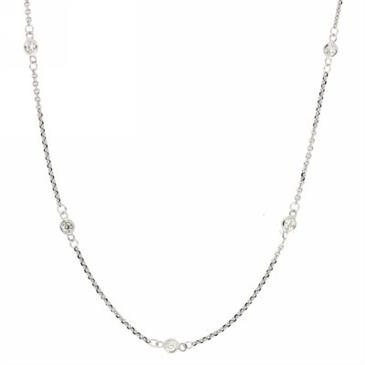 Prima Diamond Station Necklace