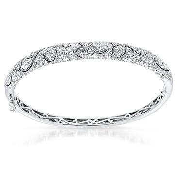 Prima Diamond Swirl Bangle