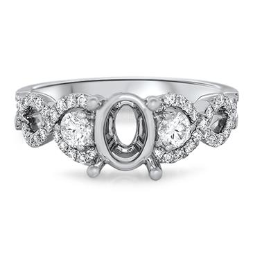 Prima Diamond Twist Shank Eng Ring