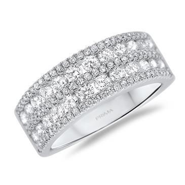 Prima Diamond Two Row Ring