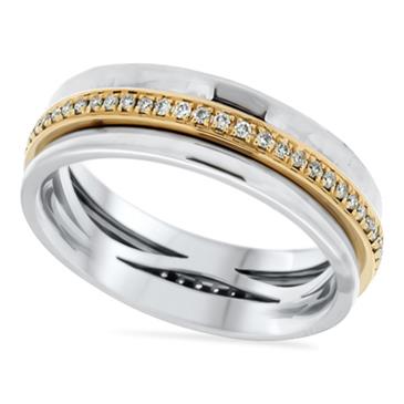 Prima Diamond Two Tone Eternity Band