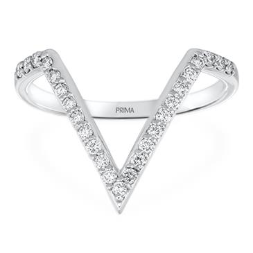 Prima Diamond V Shape Ring