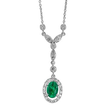 Prima Emerald & Diamond Necklace