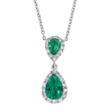 Prima Emerald & Diamond Necklace