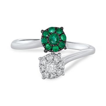 Prima Emerald & Diamond Ring