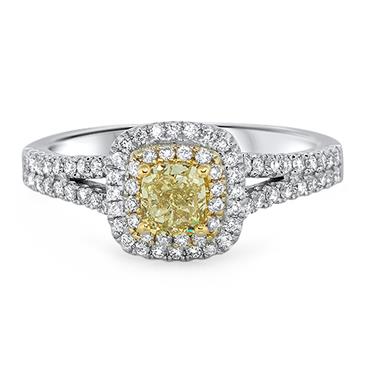 Prima Fancy Yellow Cushion Diamond 