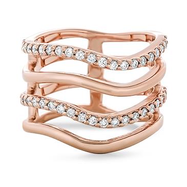 Prima Fashion 4 Row Diamond Ring