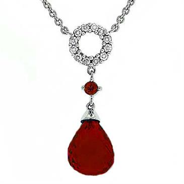 Prima Garnet And Diamond Necklace