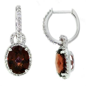 Prima Garnet & Diamond Earrings