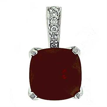 Prima Garnet & Diamond Pendant