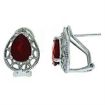 Prima Garnet Earrings