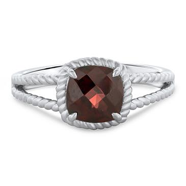 Prima Garnet Rope Ring