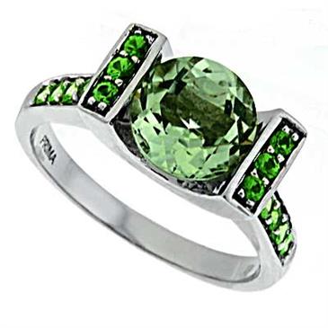 Prima Green Amethyst And Tsavorite Ring