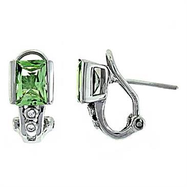 Prima Green Amethyst & Diamond Earrings