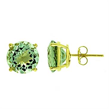 Prima Green Amethyst Earrings