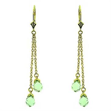 Prima Green Amethyst Earrings